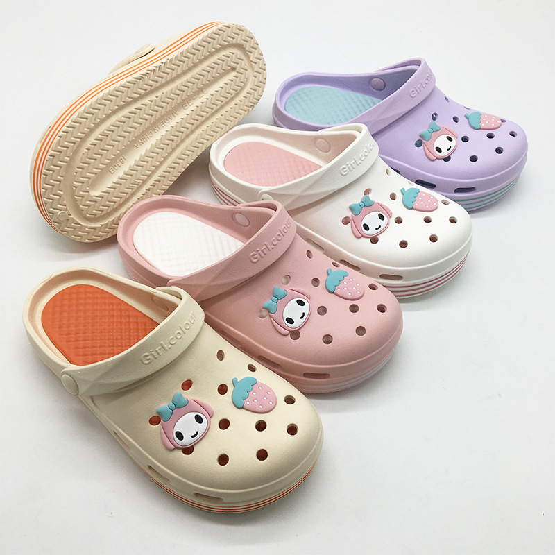 Eva shoes thick bottom breathable eva beach sandals summer garden cute cartoon ins nurse shoes slippers