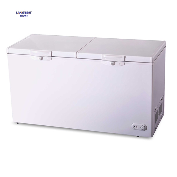 520L double door deep freezer refrigerator commercial chest freezer