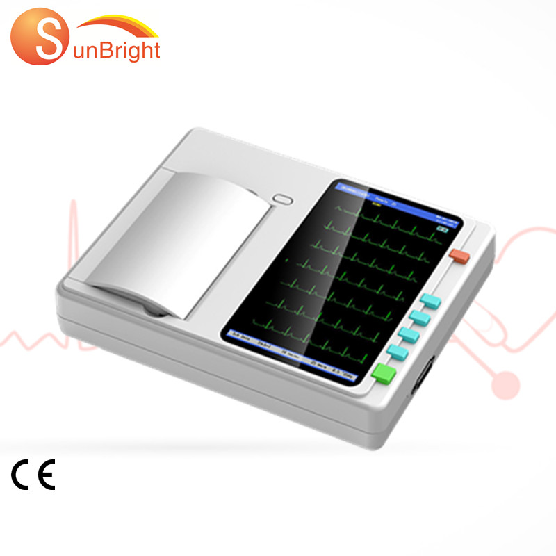 Портативная персональная ЭКГ 12 свинцовых bpl ecg машина Sun-7031 для использования в больницах
