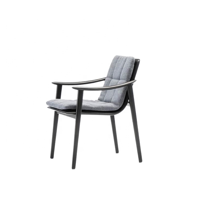 Garden Dining Chair Outdoor Natural Rattan Chair Conversation Pieces Danish wood arm chair