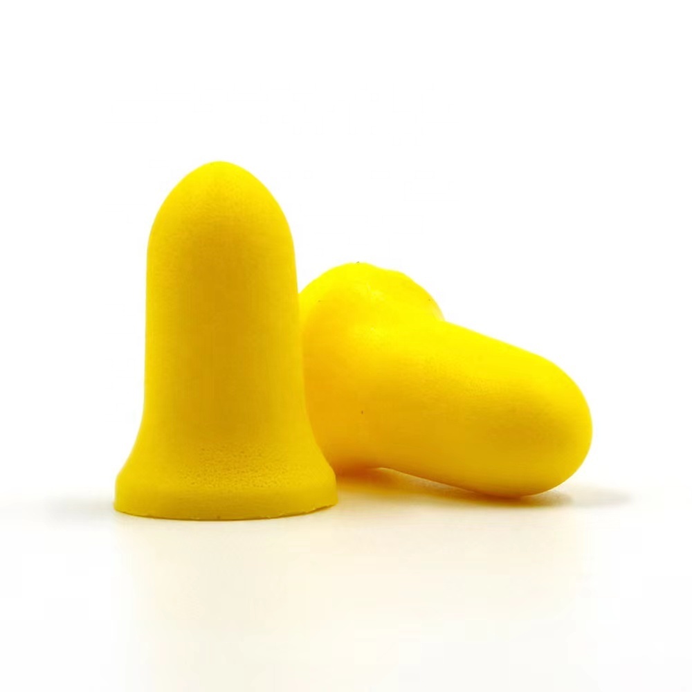 Wholesale Foam Soundproof Ear plugs for Concerts Anti Noise Deep Sleep Custom Bullet Shape PU Sponge custom logo Earplugs