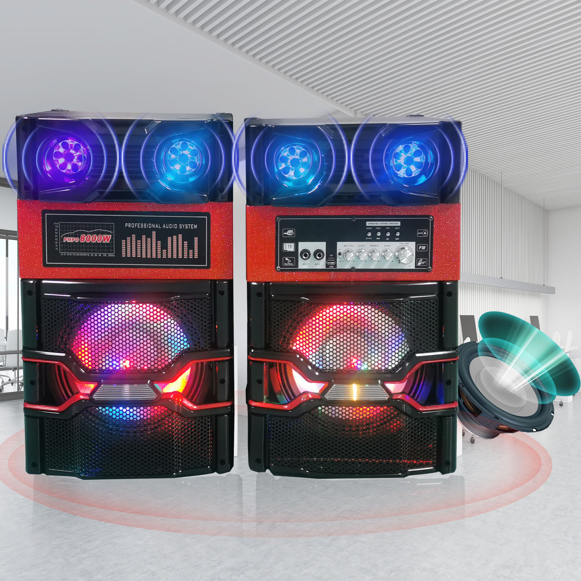 2.0ch профессиональный аудио караоке Dj 10000 Вт усилитель мощности с микрофоном XF-MS10