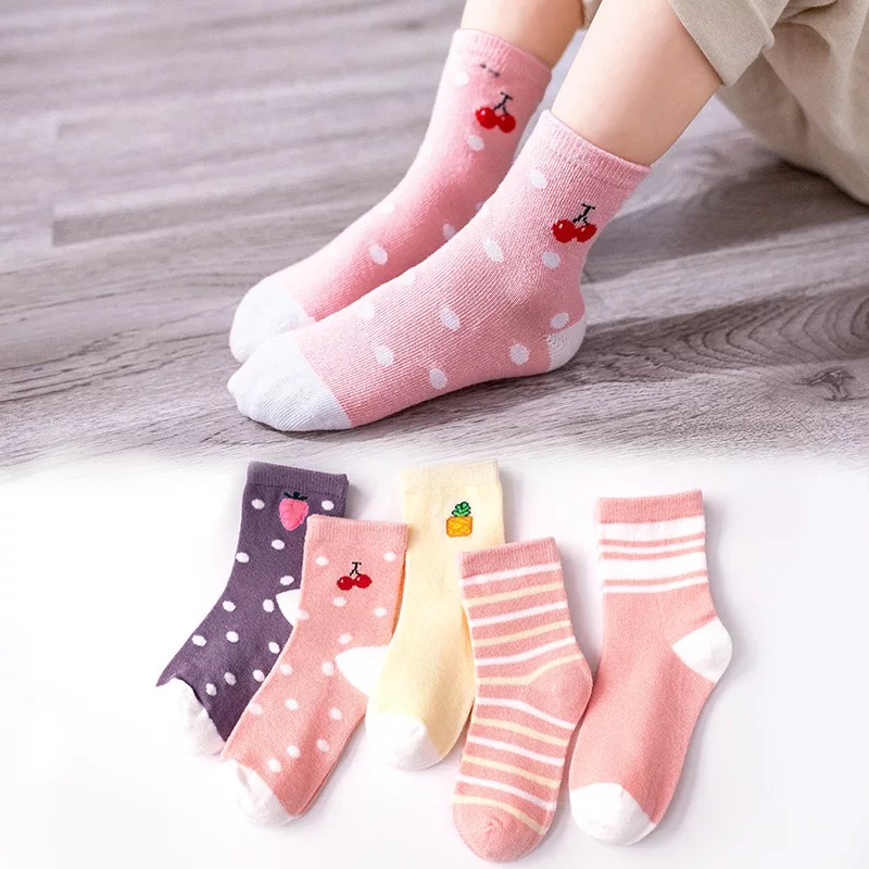 SHANXIN 1-12 year old autumn cartoon cotton socks for kids cute