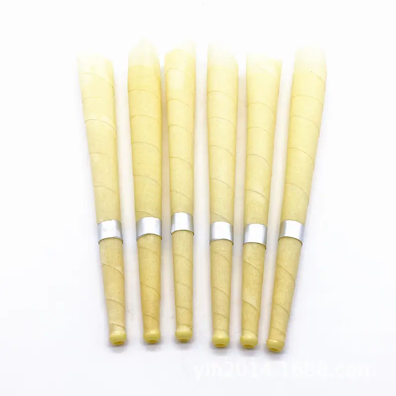 Customized Wholesale Pure Beeswax Ear Candle Ear Wax Remove Cleaning Candles Trumpet