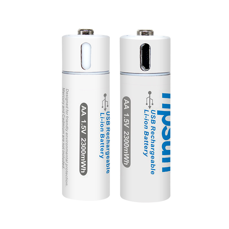 Аккумуляторные батареи Tipsun цилиндрические, 1,5 в, 1500 мАч, micro usb