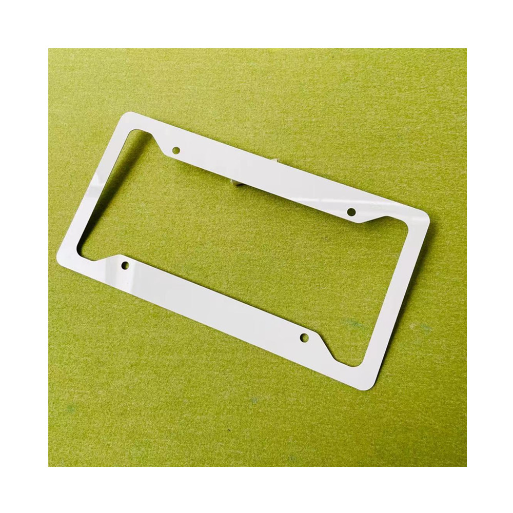 2022 Wholesale Printable Sublimation Aluminum Car License Plates Frame Tags Personalized Heat Transfer Car License Plate Frame