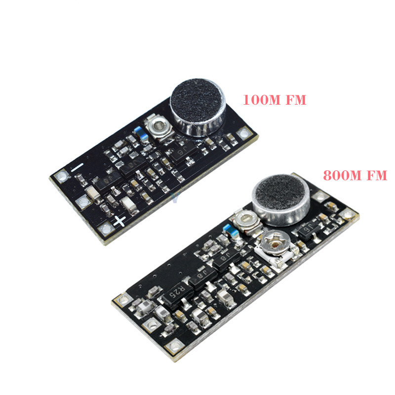 YOINNOVATI FM Transmitter Wireless Microphone Surveillance Frequency Board Module Adjustable Capacitor 88-115MHz 80-110MHz