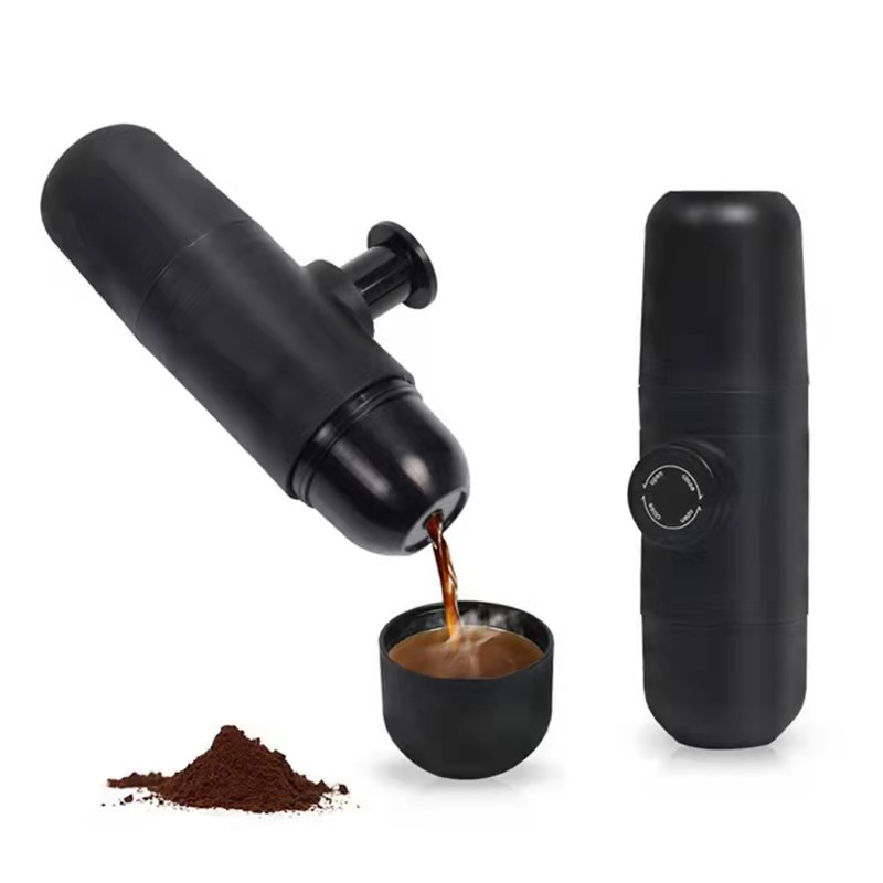 Pressure Espresso Coffee Car Travel Office Manual Handheld Pressure Mini Portable Coffee Machine