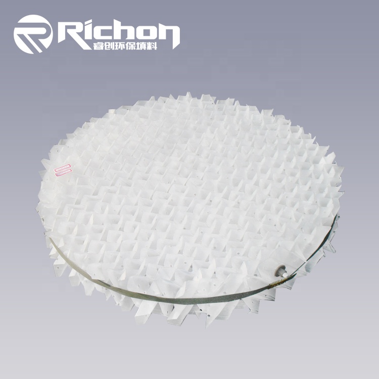 PP PVDF CPVC пластиковые гофрированные пластины, структурная упаковка для десульфурации