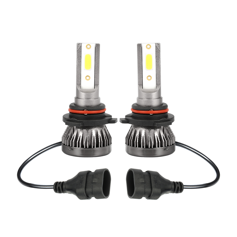 Mini fanless led auto headlamp 9005 h4 h7 h11 car light kits 6000k led headlight bulb