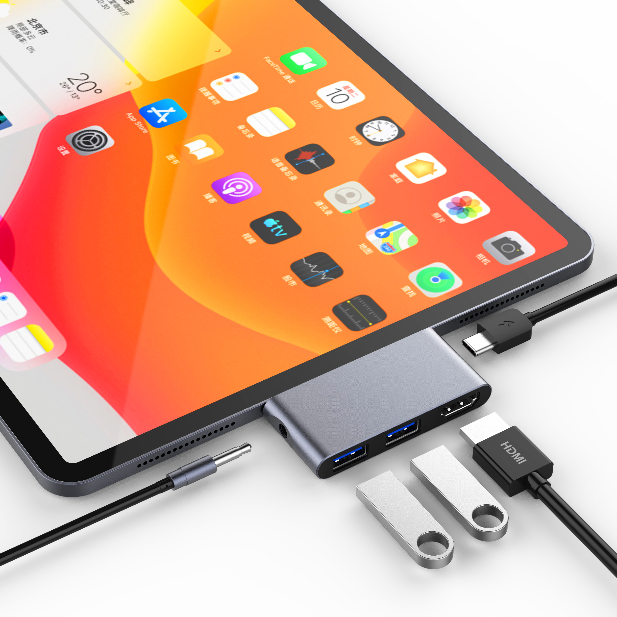 Док-станция Colorii S8 usb c для samsung dex, 3,5 мм, usb 100, 5 в 1
