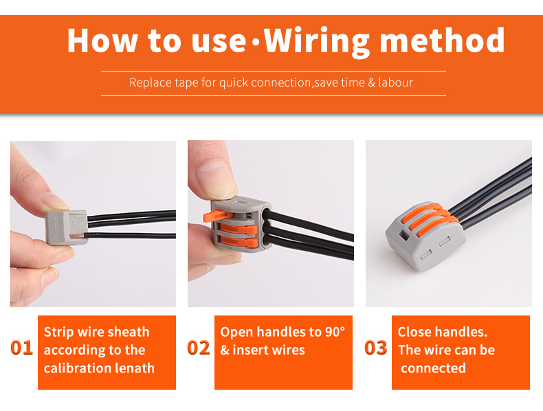 1 in 3 out 4 pin poles strict soft wire cable push pin electrical wire junction box terminal connector P.CT-214 222-414