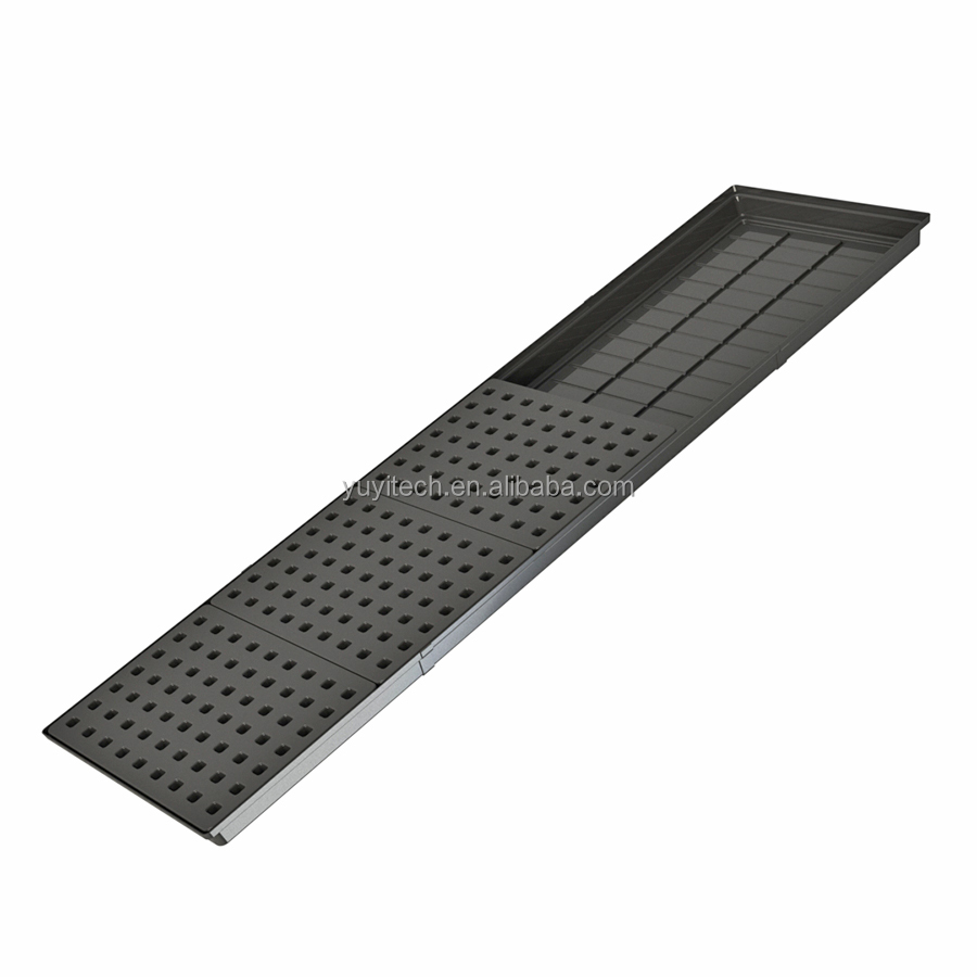Custom 4x4 4x8 Urban Farm Indoor Vertical Long ABS Plastic Hydroponics Equipment Agricultural Grow Trays With Planting Cover