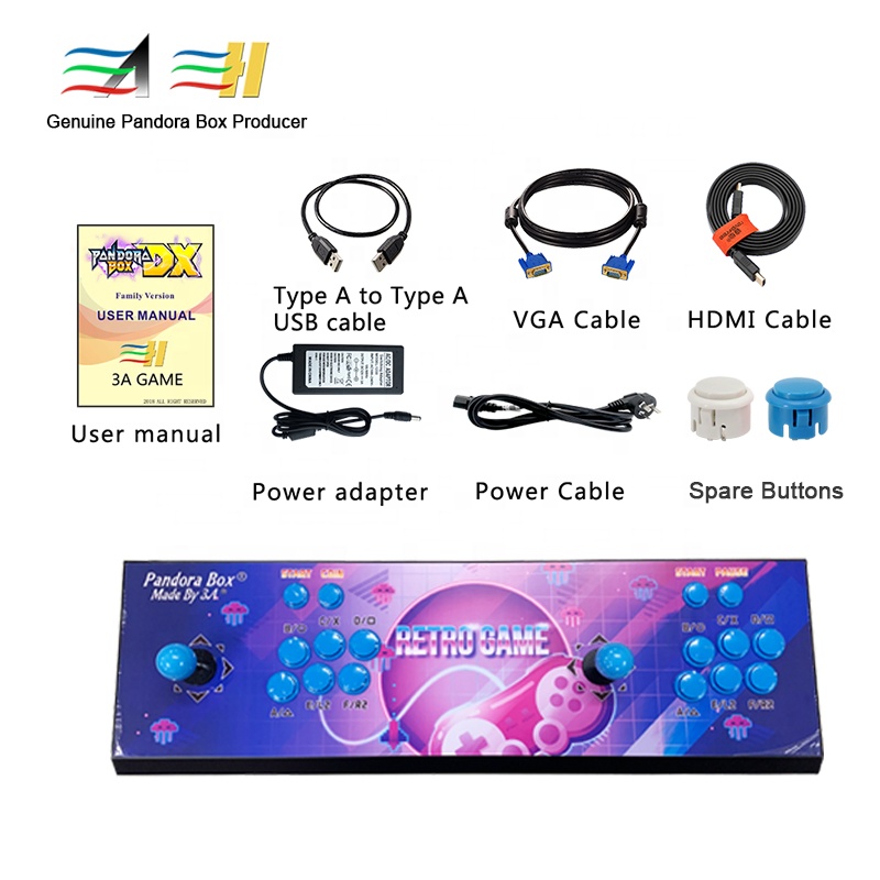 3A Original DX Special 5000 DIY Consola Mini Bartop Game Kit Retro Pandora Box Arcade Joystick Game Stcick Video Arcade Game