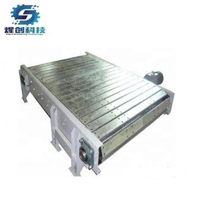 1.5-2tons per meter heavy-duty over-load slat conveyor, slat chain conveyor