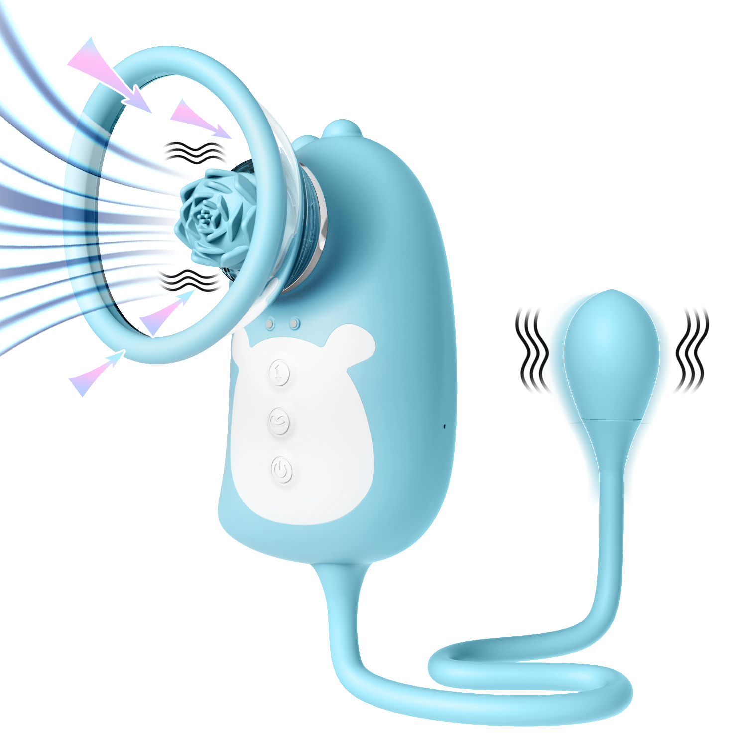 Breast Suckers Massager, Stimulating Nipple Clamps Powerful Sucking Vibrator Adult Sexual Pleasure Toys Female Couple Game