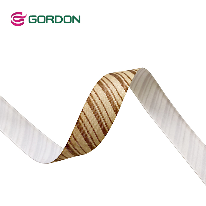Gordon 16mm Satin Stripe Ribbon / Satin Ribbon With Heat Transfer Printing