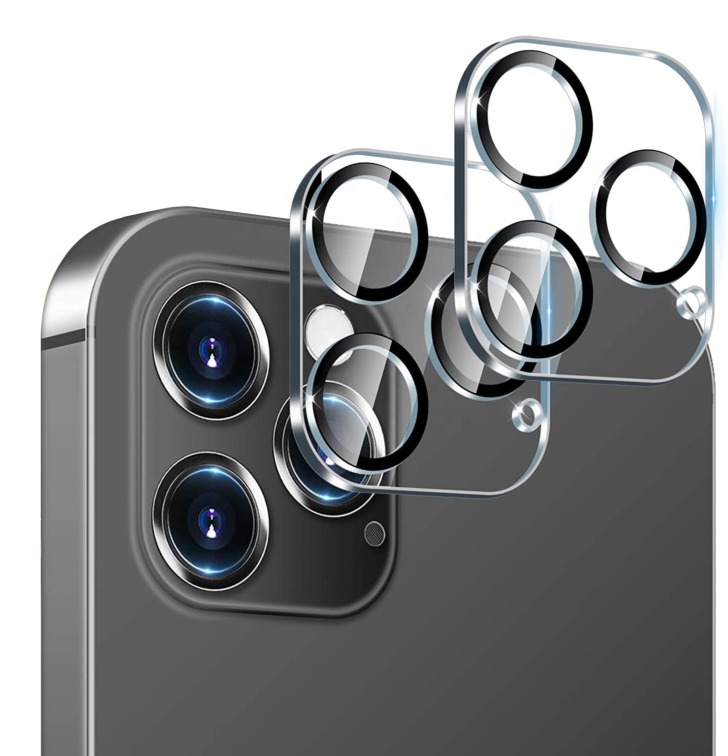 3D Защитная пленка для камеры мобильного телефона iPhone 12 HD прозрачное Закаленное стекло Защитная пленка для объектива задней камеры
