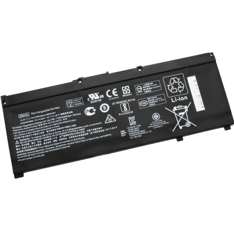 Оригинальный аккумулятор для ноутбука HP Pavilion Power 15, 15,4 в, 4550 мАч (70,07wh), 4 ячейки, SR04XL