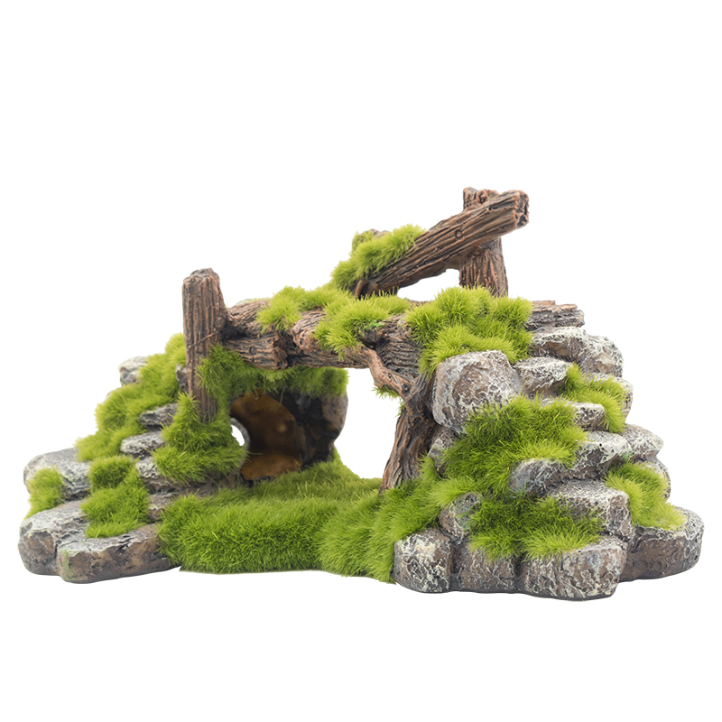 Dropshipping New Aquarium Decorations aquarium fish decor Fish Tank Accessories Fish Tank Aquarium Ornament Resin Rockery Bridge
