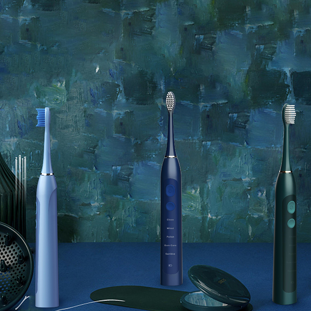 Smart oral cleaning electric toothbrush sonic wave with application function from Chinese factory