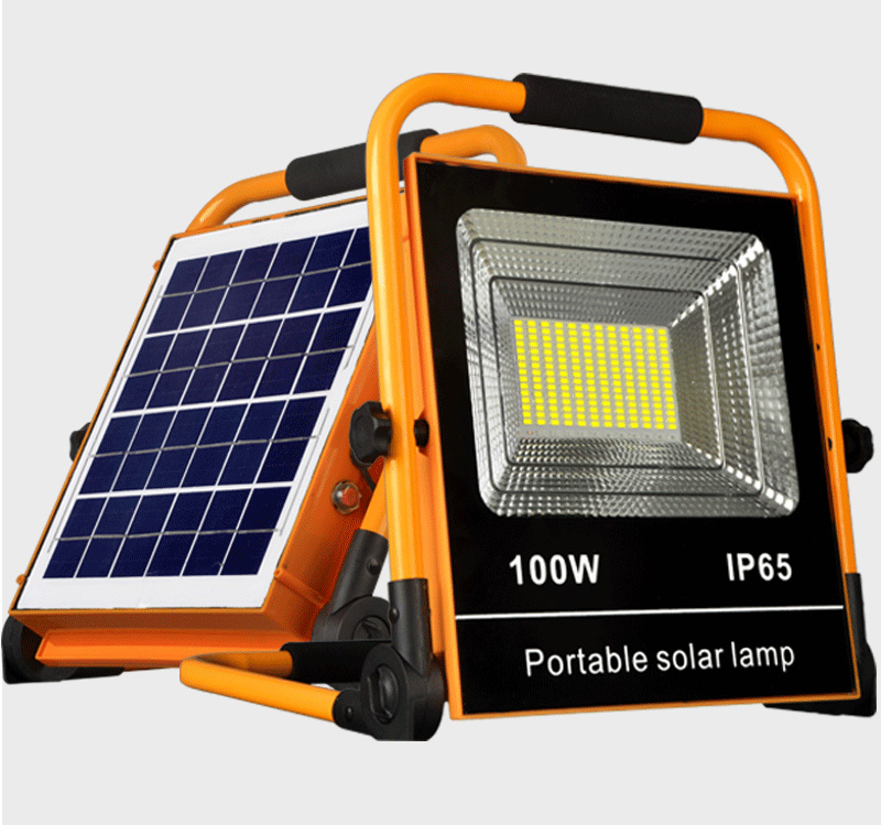 Solar Flood Light Outdoor Waterproof Portable Camping LED Light With Emergency Function Solar Outdoor Flood Light