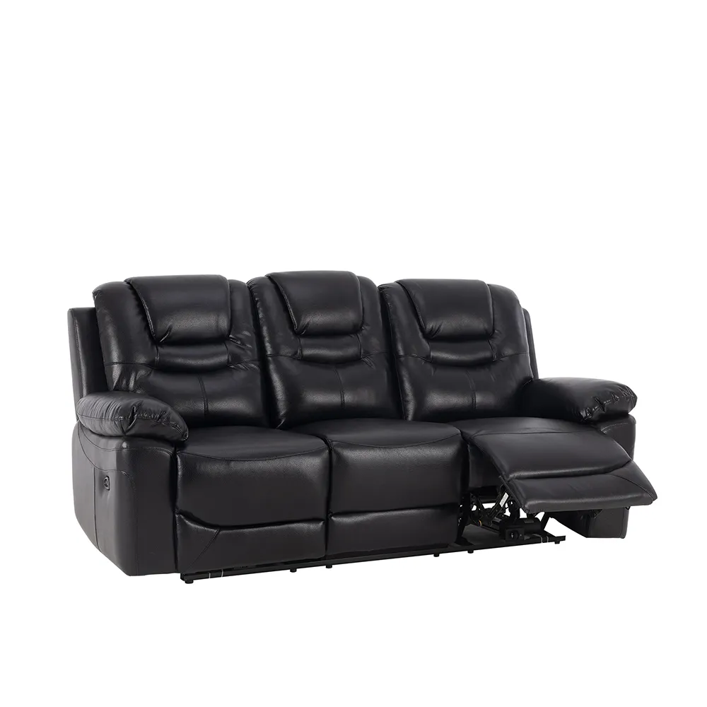 modern electric leather recliner sofa set