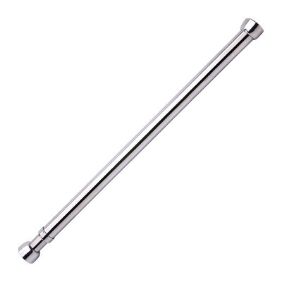 Stainless Steel Wardrobe Clothes Rod Free Punching Dormitory Wardrobe Hanger Clothes Hanging Telescopic Rod Accessories