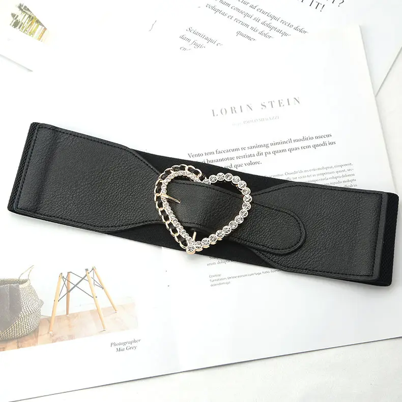 Women Fashion Snake Stretch Belt Invisible Elastic Web Strap Belt With Flat Buckle For Jeans Pants Belt