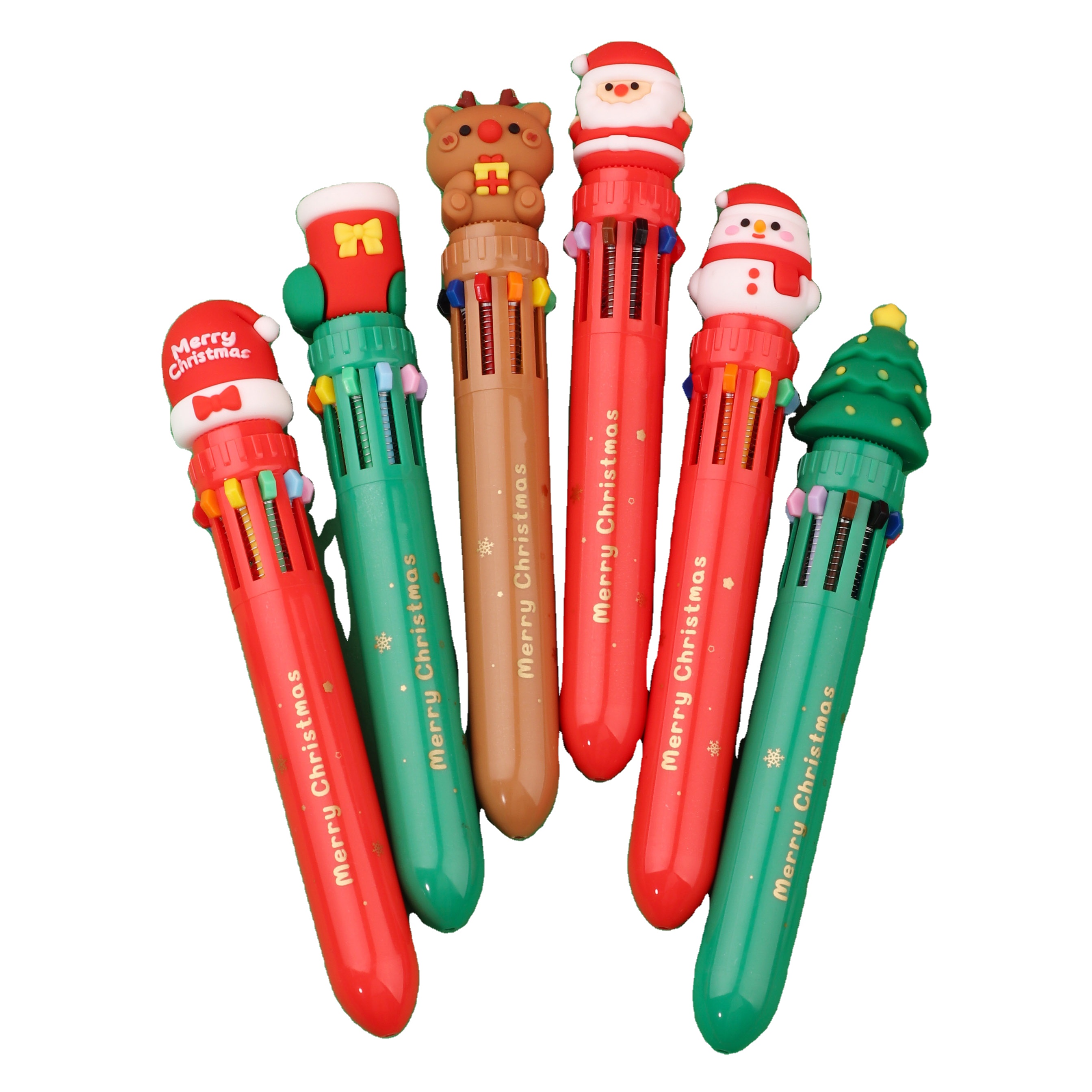Christmas Pen With Logo Ballpoint Custom With Cute Ball Pen For Girl Gift Stationery Cheap Promotional Ballpoint Pens