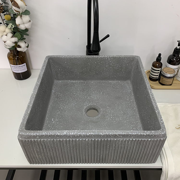 Terrazzo Wash Hand Basin Washing Bowl Bathroom Sink Lavabo