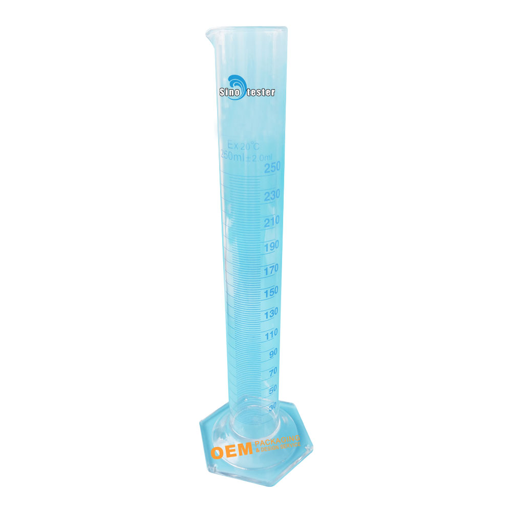 SN1601 Transparent 2000Ml Round Bottom Glass Measuring Cylinder Glass