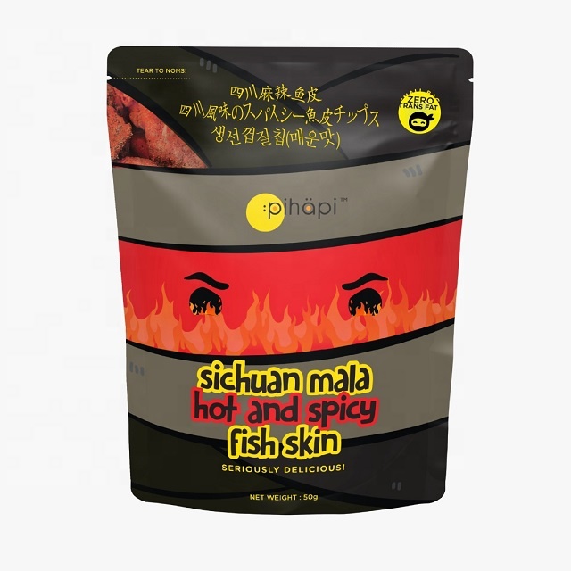 Pihapi Sichuan Mala Горячие и острые закуски из рыбной кожи