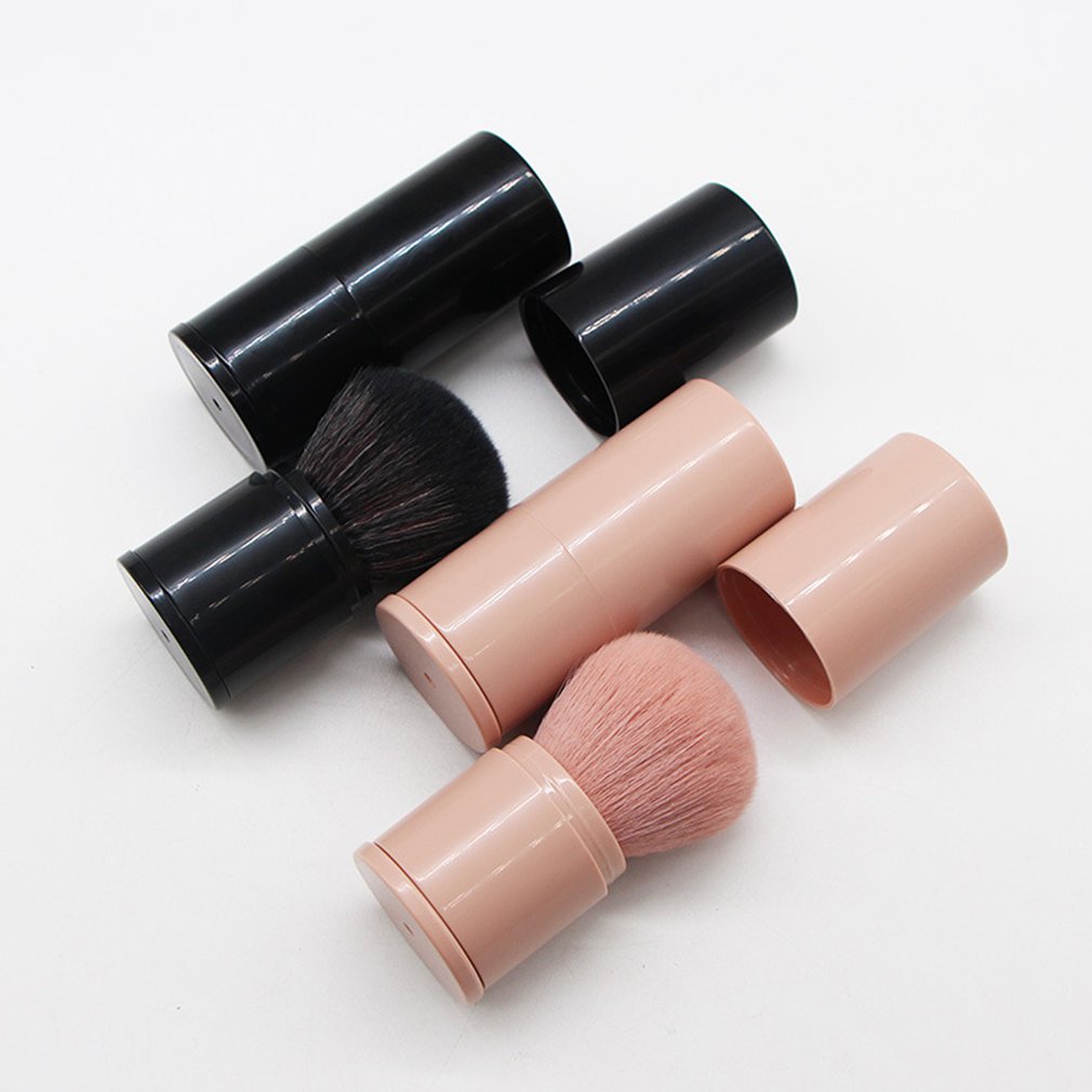 Portable Adjustable Single Pink Makeup Brush Round Foundation Wholesale