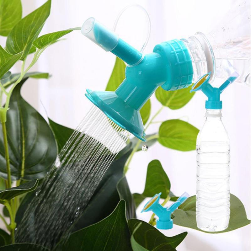 Best selling 2 in 1 flower watering sprinkler nozzle bottle sprinkler plant irrigation simple tool portable waterer