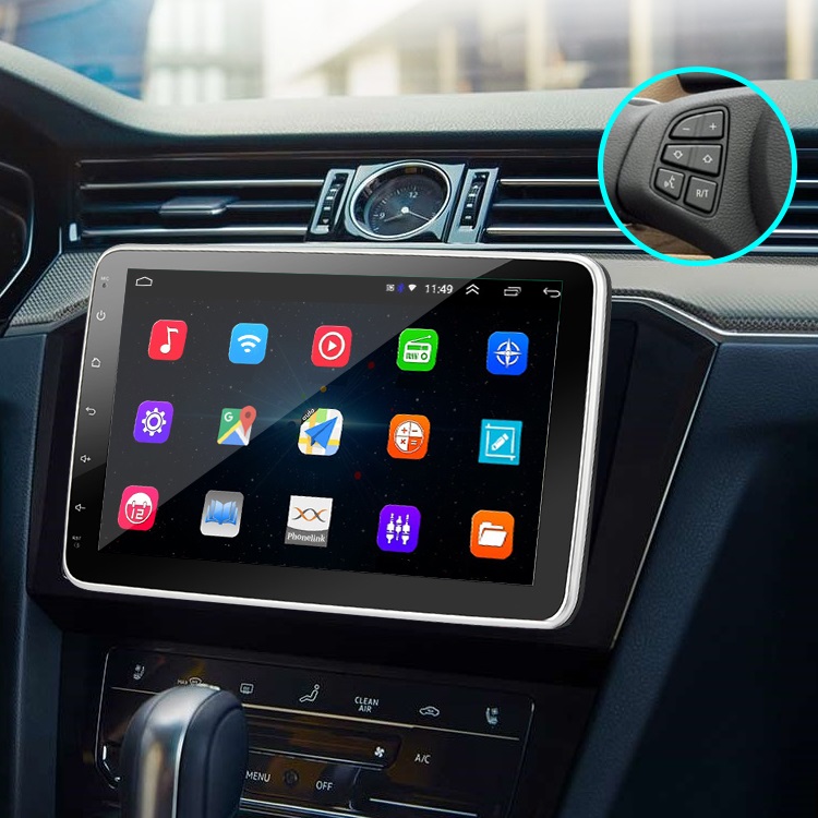 Grand 1 din dsp Full touch screen car radio mp3 android 10 inch audio