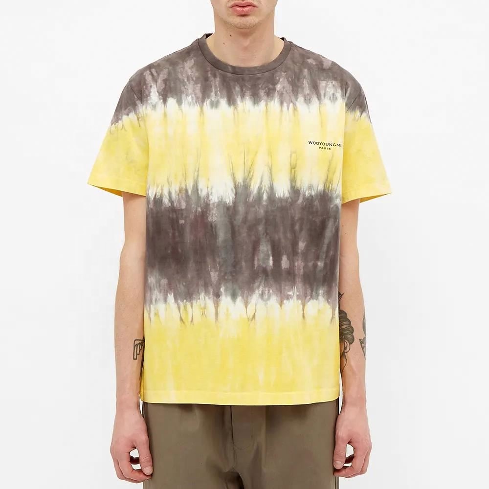 Мужская футболка с коротким рукавом из 100% хлопка с логотипом tye dye