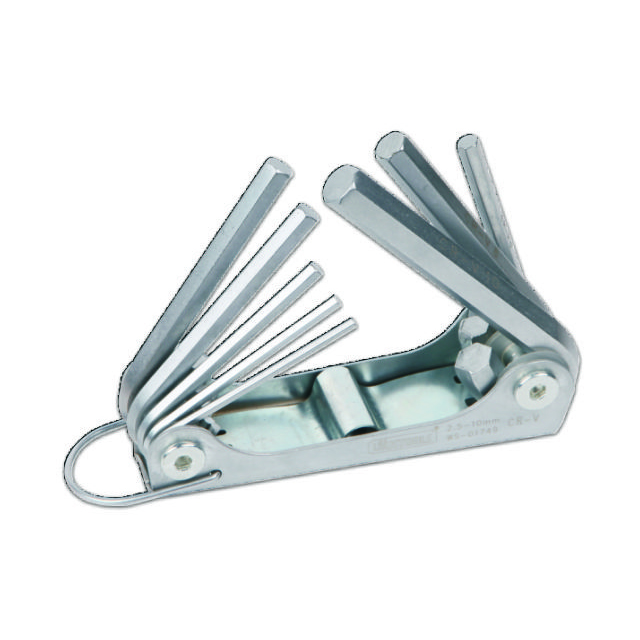 8 Piece FOLDABLE INNER HEX KEY Set