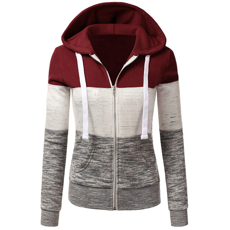 2021 new style of Lightweight Thin Zip-Up Hoodie Jacket for Women with Plus Size