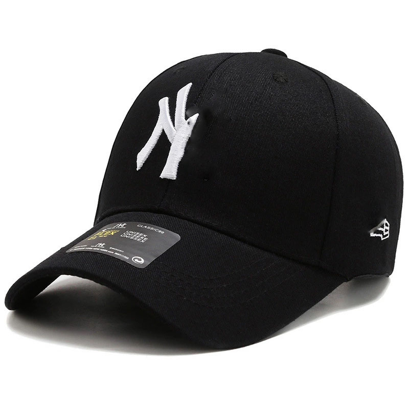 6 Colors NY Hat Letters Spring Autumn Sunshade Peaked Cap Cheap Wholesale Diamond Casquette Baseball Cap