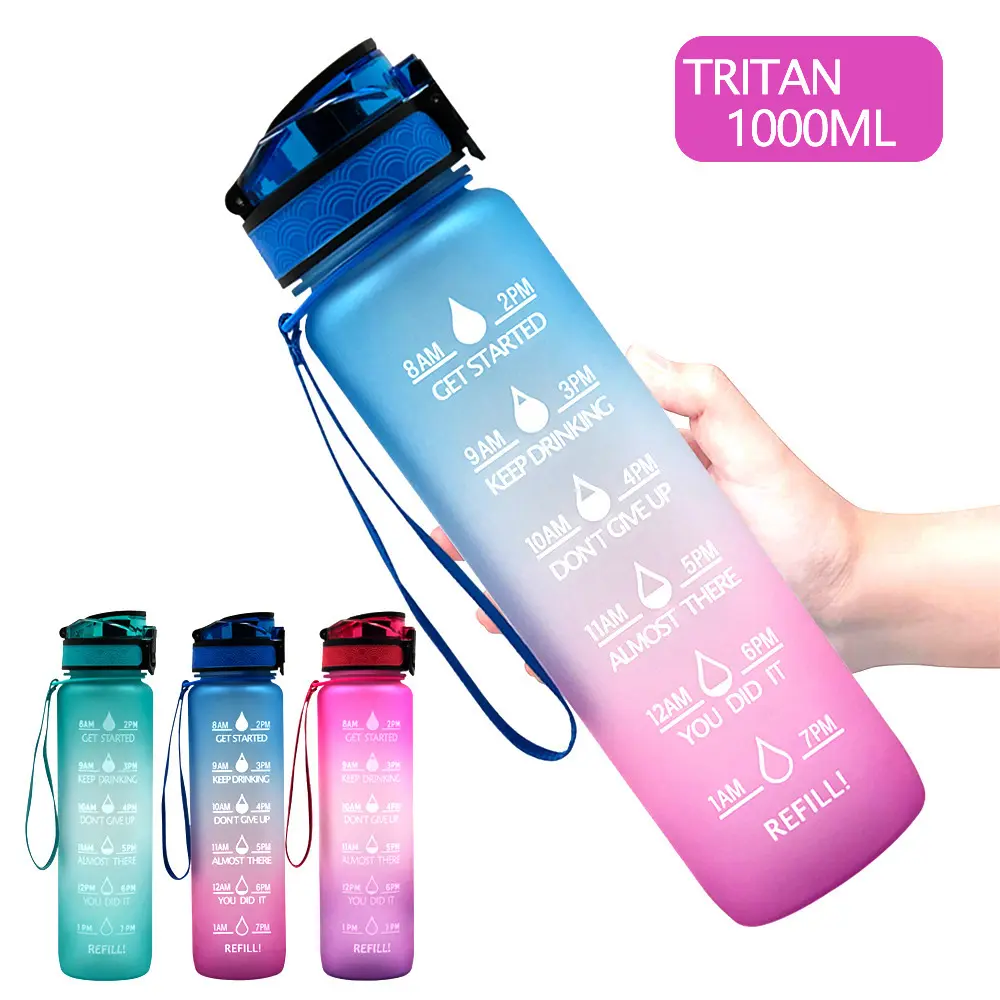 Aquaflask, бутылочка, бутылочка для воды, мотивационные чашки, пластиковые бутылочки с крышками и соломинкой, пользовательская бутылка для воды, пластиковая бутылка
