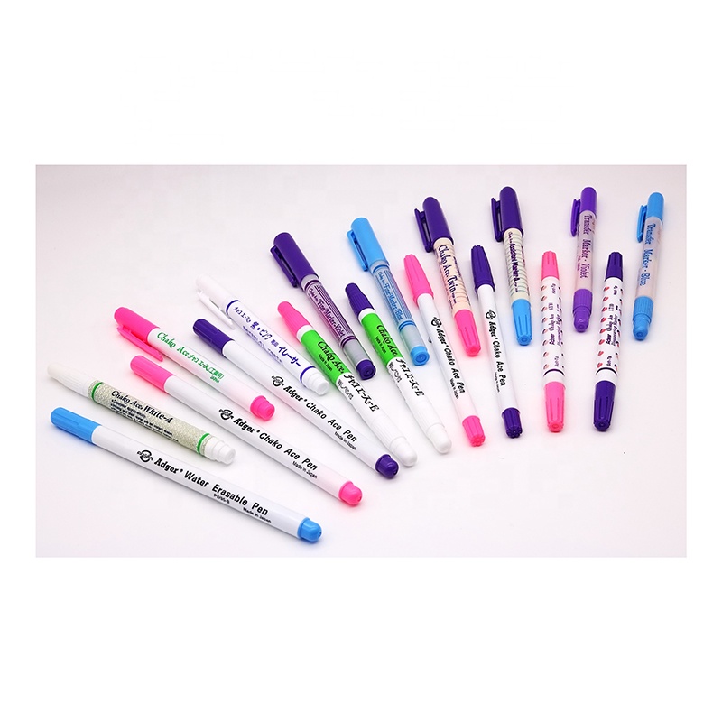 Japan Adger Automatic Air / Water Erasable fabric marking Pen For Textile PURPLE/PINK/BLUE INK MADE IN JAPAN