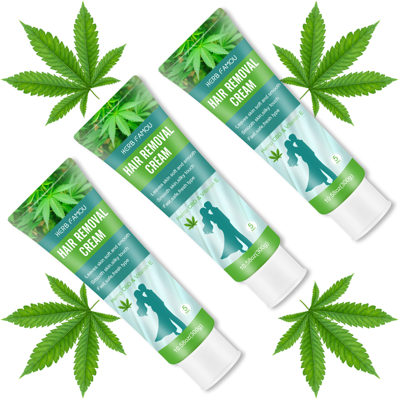Крем для удаления волос с фирменной торговой маркой HERB FAMOU для мужчин, постоянная безболезненная депиляция, используется на бикини, подмышках, груди, спине, ногах