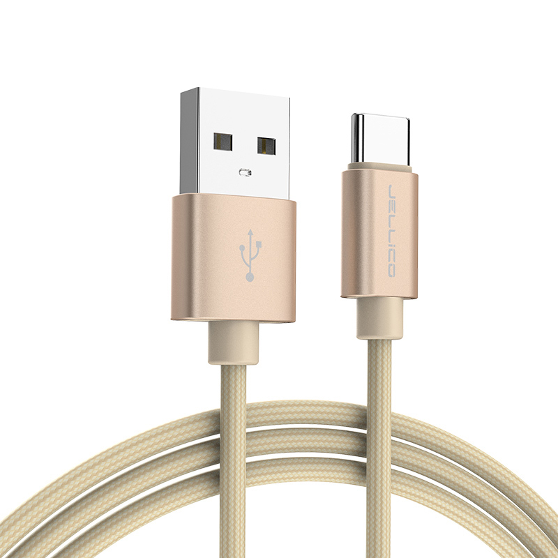 Кабель для передачи данных Jellico GS-10 Type C 3,1 а кабель Usb для быстрой зарядки Type C