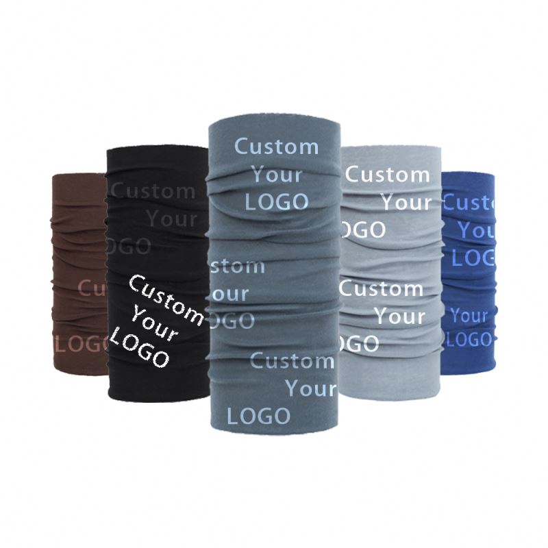 Wholesale custom Logo design printed buffs seamless tube tubular Neckwear bandana scarf face cover neck gaiter for sports