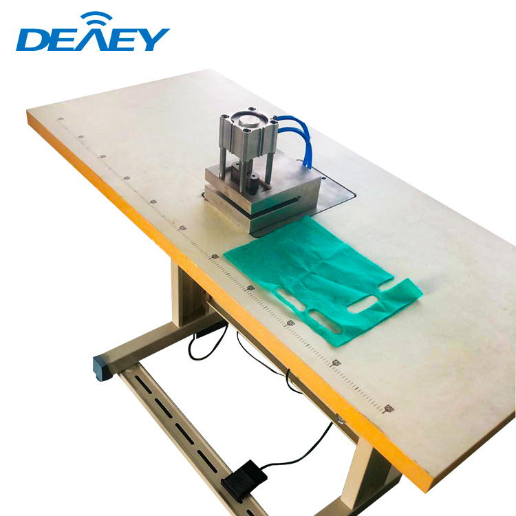 Cool Cut Ultrasonic Face Mask Earring Non-woven Bag Handle Hole Punching Machine