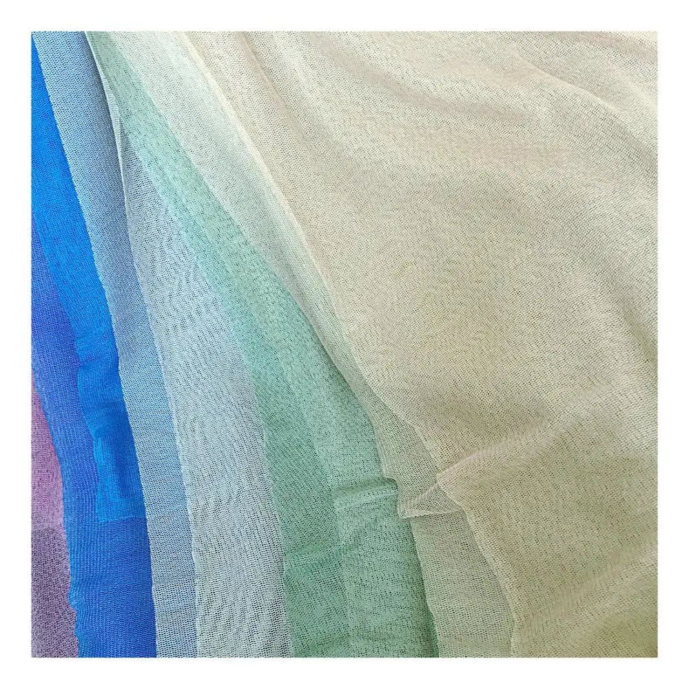knit soft 100% silk tulle fabric for veil shirt skirt wedding