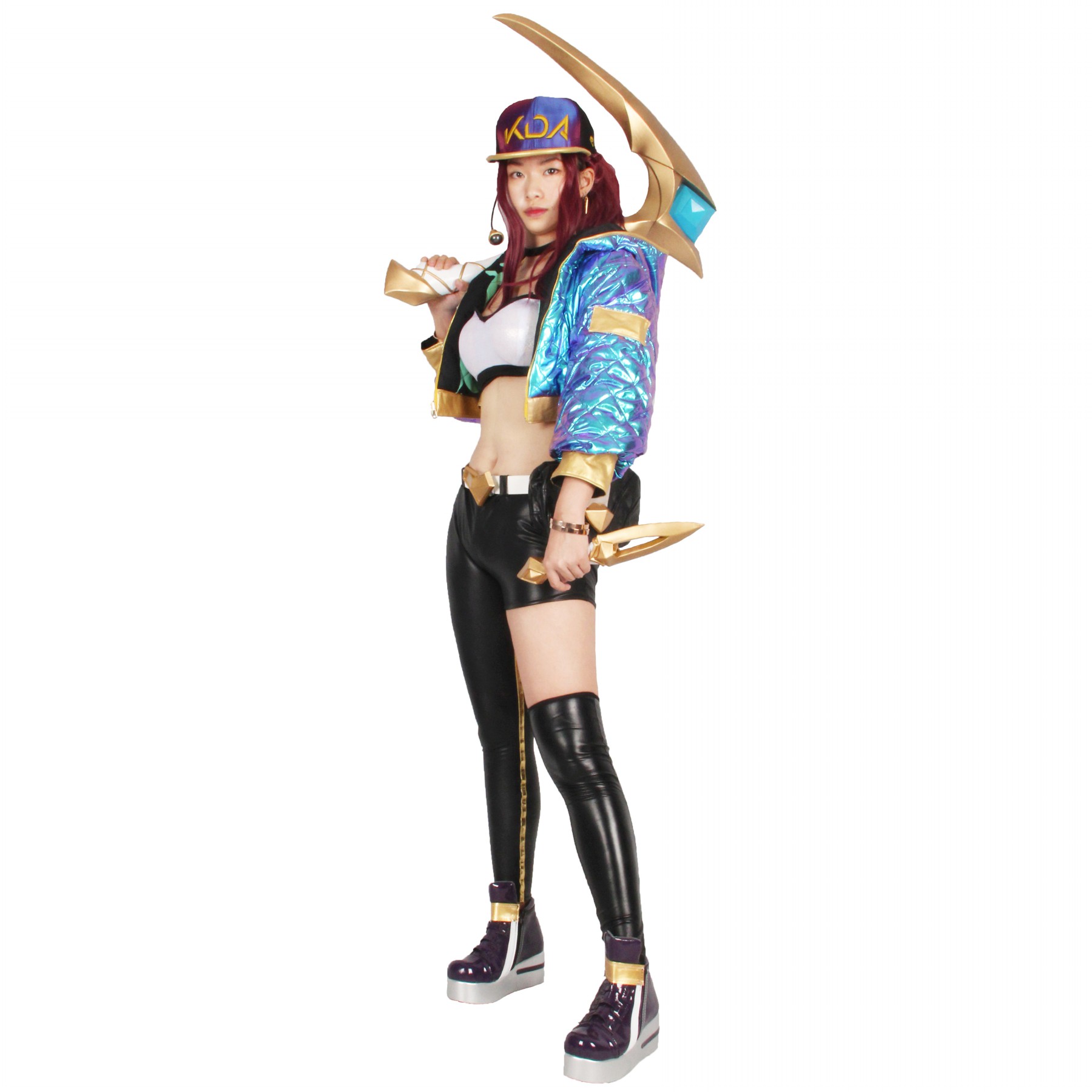 Лига Легенд KDA akali Взрослые женщины косплей Хэллоуин костюм (EVA) косплей Броня набор