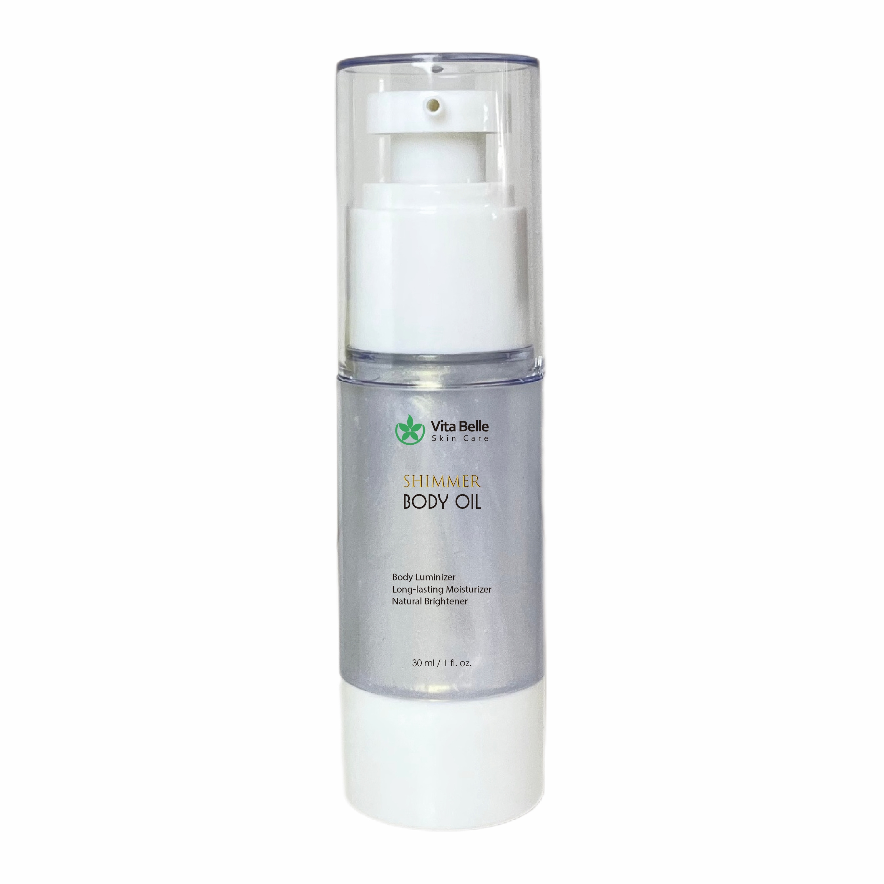 Natural Organic Dry Shiny Particles Body Oil Golden Bronze Tan Glow Shimmer Oil