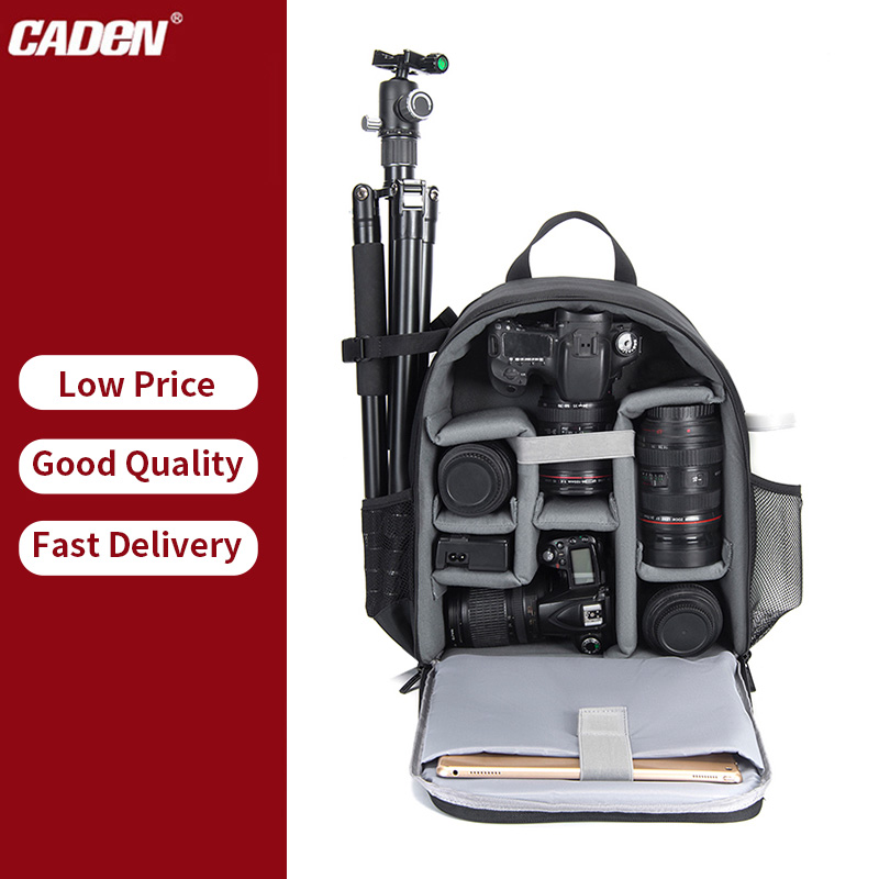 CADeN D6-2L светодиодный Многофункциональный фонарик для использования вне дома, путешествовать по индивидуальному заказу ботинки из водонепроницаемого материала для фотосъемки цифровая однообъективная зеркальная видеокамера с функцией сумка рюкзак